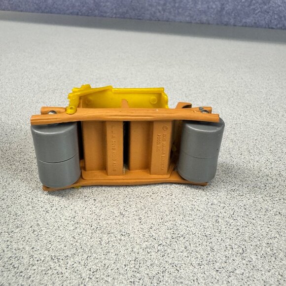 Flinstones Car Vintage 1990 Hanna-Barbera Toy Vehicle Yellow Canopy Flintmobile - Picture 6 of 6